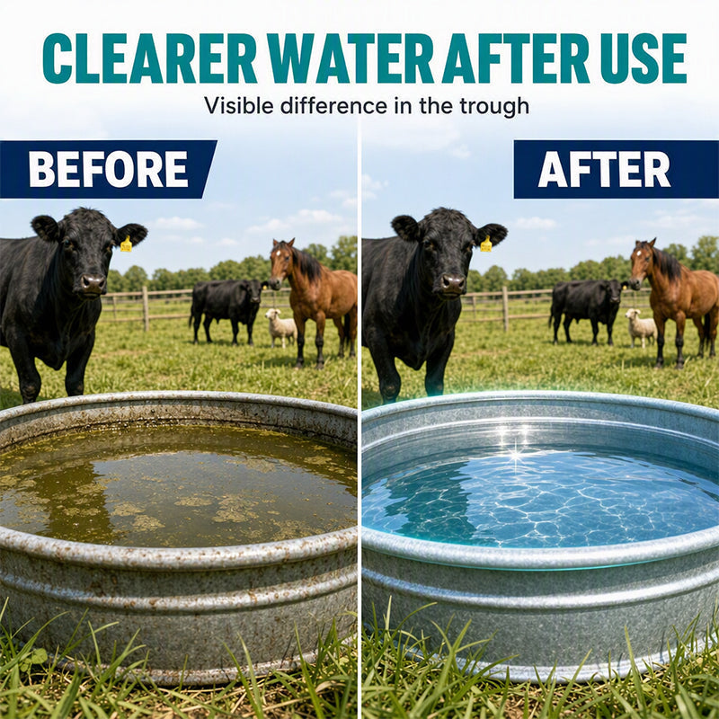 🥳HOT SALE🥳💞49K+ SOLD! Stock Tank Tablets –  Fast-dissolving, easy drop-in & fresher water. Farm care – grab yours! ✅