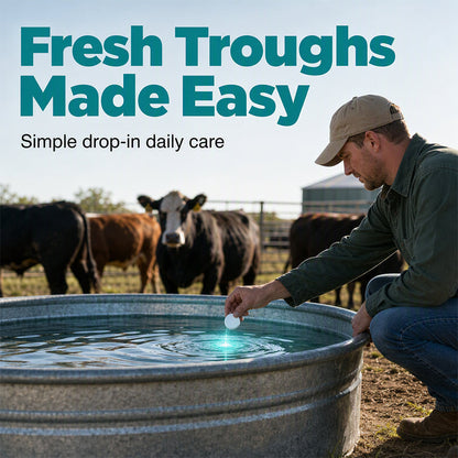 🥳HOT SALE🥳💞49K+ SOLD! Stock Tank Tablets –  Fast-dissolving, easy drop-in & fresher water. Farm care – grab yours! ✅