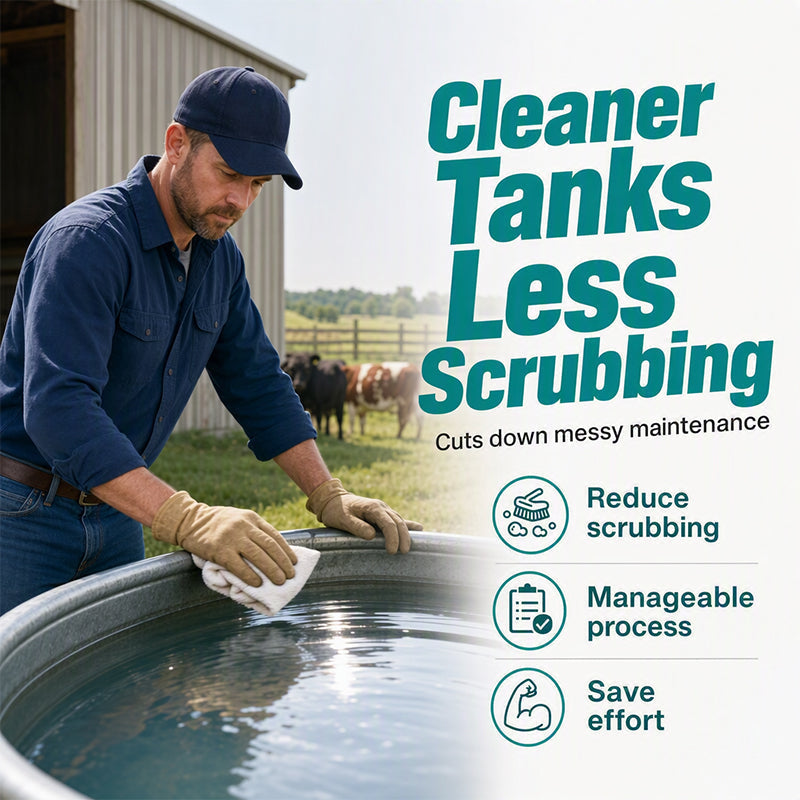 🥳HOT SALE🥳💞49K+ SOLD! Stock Tank Tablets –  Fast-dissolving, easy drop-in & fresher water. Farm care – grab yours! ✅