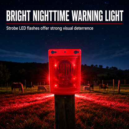 Solar Powered Outdoor Warning Alarm