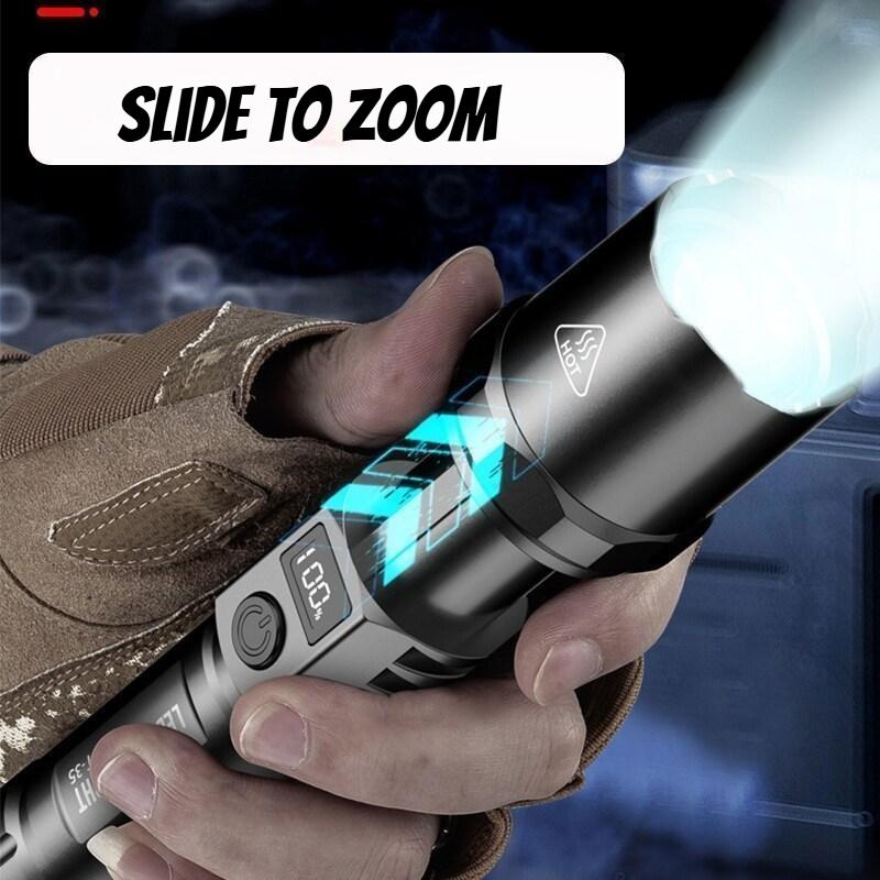 Rechargeable Laser Flashlight with Digital Display