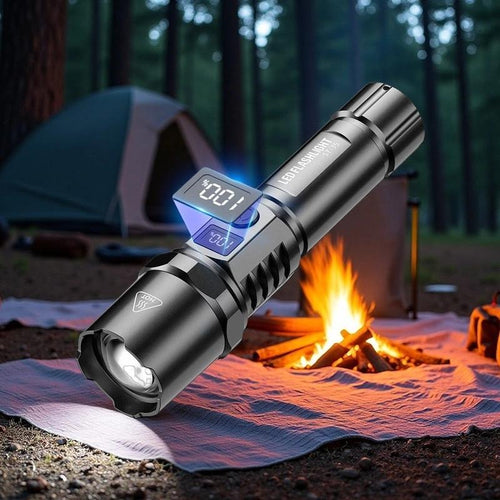 Rechargeable Laser Flashlight with Digital Display