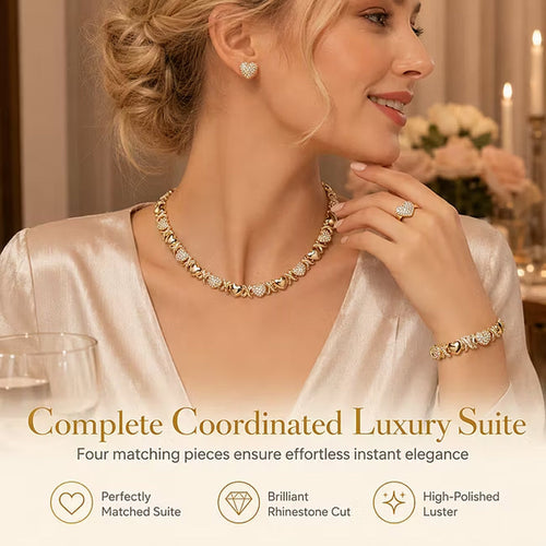 🎁 Early Christmas Hot Sale 50% OFF🎅 Classic Heart Shape Jewelry 4-Piece Set