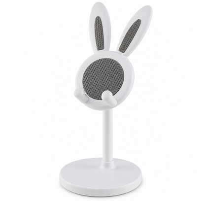 🐰 BUY 1 GET 1 FREE 📱✨ Cute Bunny Desktop Phone Stand – Height Adjustable, Weighted Base, Anti-Scratch Silicone Pads
