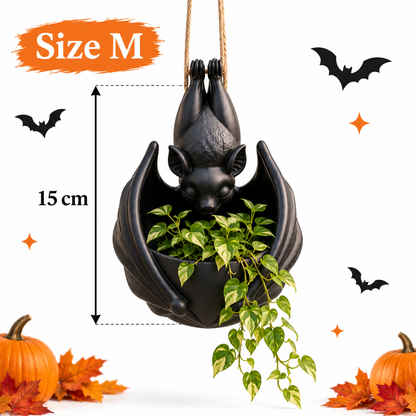 Halloween Bat Hanging Plant Pot