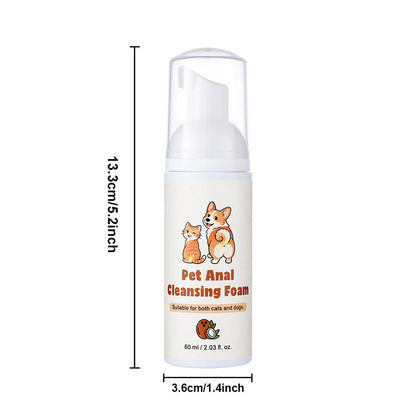 No-Rinse Pet Anal Cleansing Foam