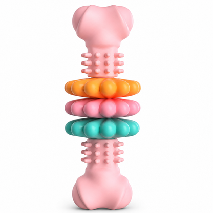 🐶Durable TPR Bone Shaped Dog Chew Toy Bite Resistant Teething Toy for Large Dogs🦴