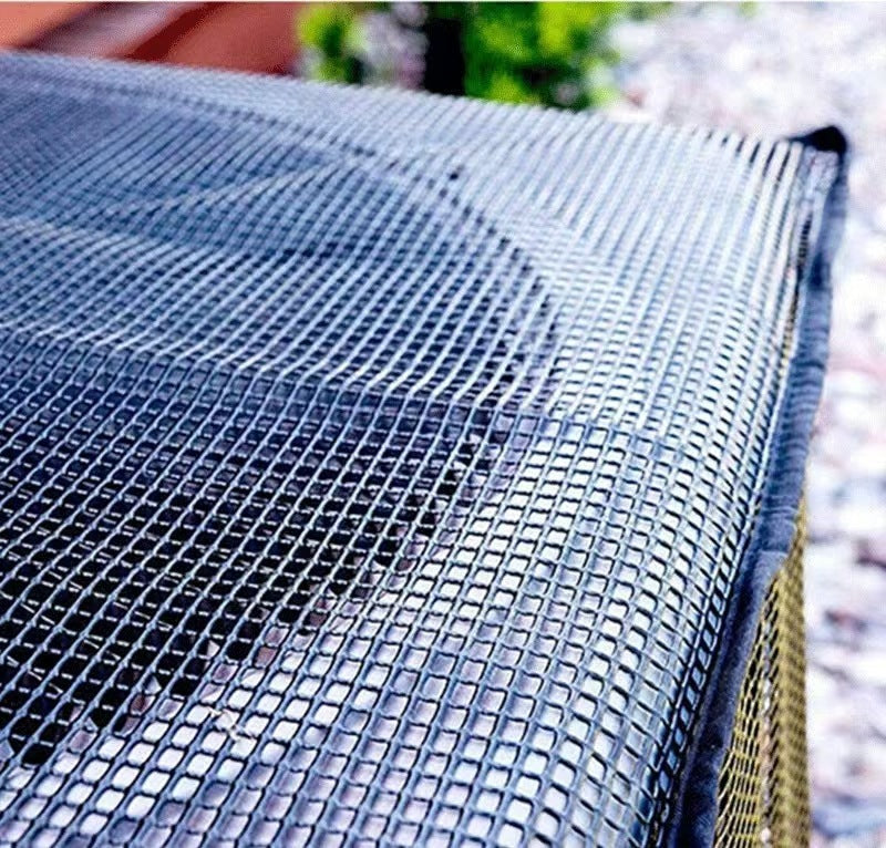Close-up of breathable nylon mesh used on AC protective cover