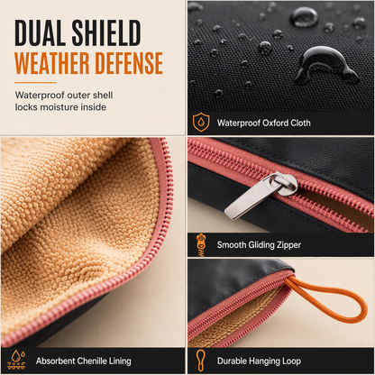 ☔ Absorbent Folding Umbrella Storage Sleeve