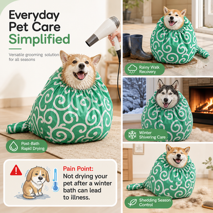 Pet Drying Bag for Dogs and Cats