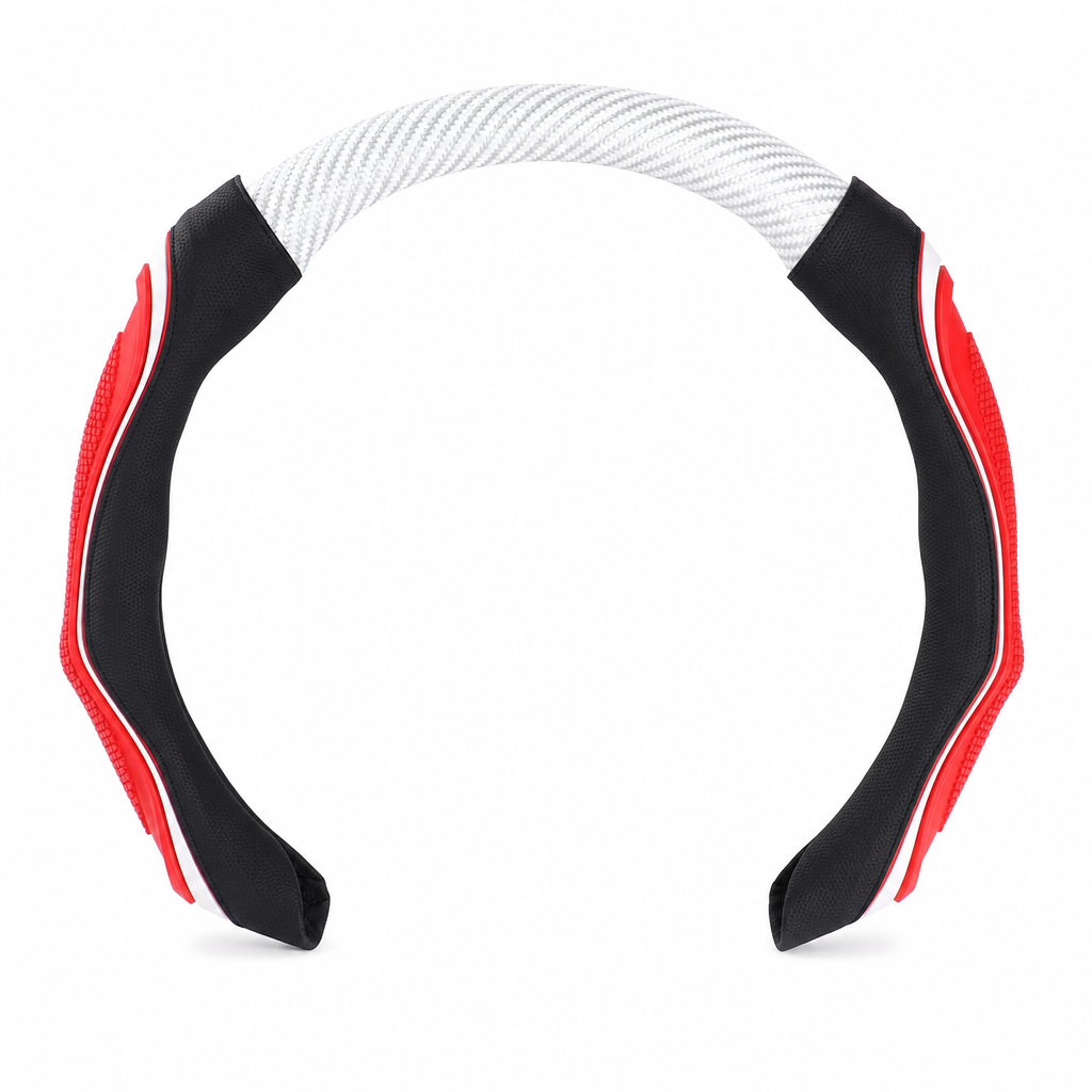🔥Universal Carbon Fibre Steering Wheel Cover – Anti-Slip Breathable Grip & Napa-Style Finish, Refresh Your Daily Drive ✨