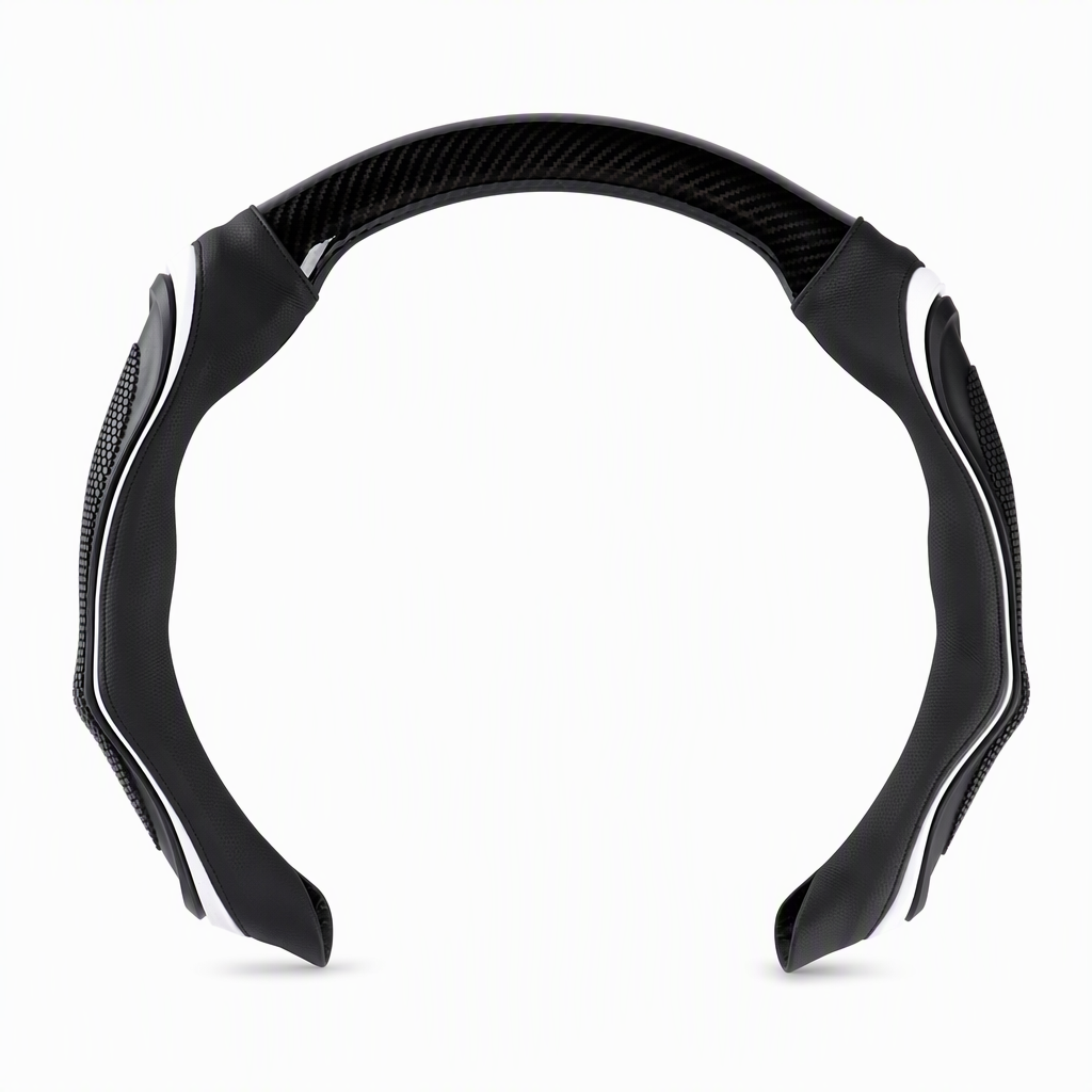 🔥Universal Carbon Fibre Steering Wheel Cover – Anti-Slip Breathable Grip & Napa-Style Finish, Refresh Your Daily Drive ✨