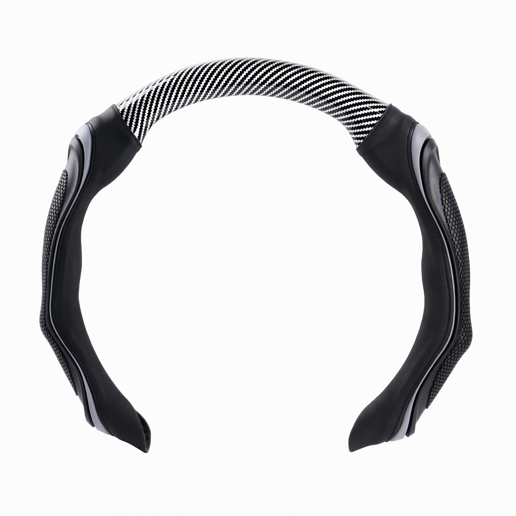 🔥Universal Carbon Fibre Steering Wheel Cover – Anti-Slip Breathable Grip & Napa-Style Finish, Refresh Your Daily Drive ✨