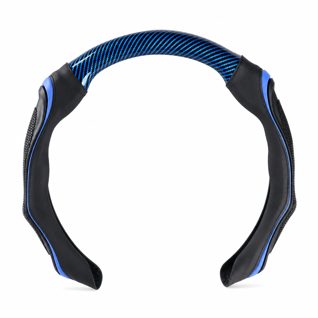 🔥Universal Carbon Fibre Steering Wheel Cover – Anti-Slip Breathable Grip & Napa-Style Finish, Refresh Your Daily Drive ✨