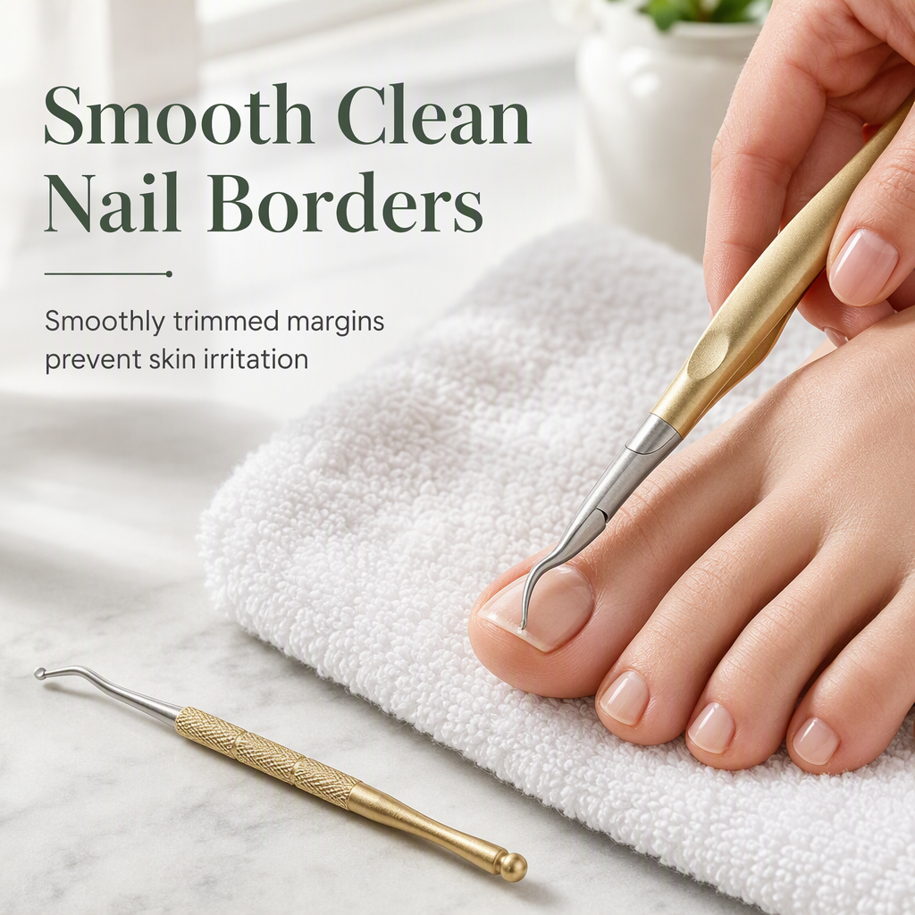 ⏰Stainless Steel Ingrown Toenail Clipper and Dead Skin Nipper 2 Piece Manicure Set
