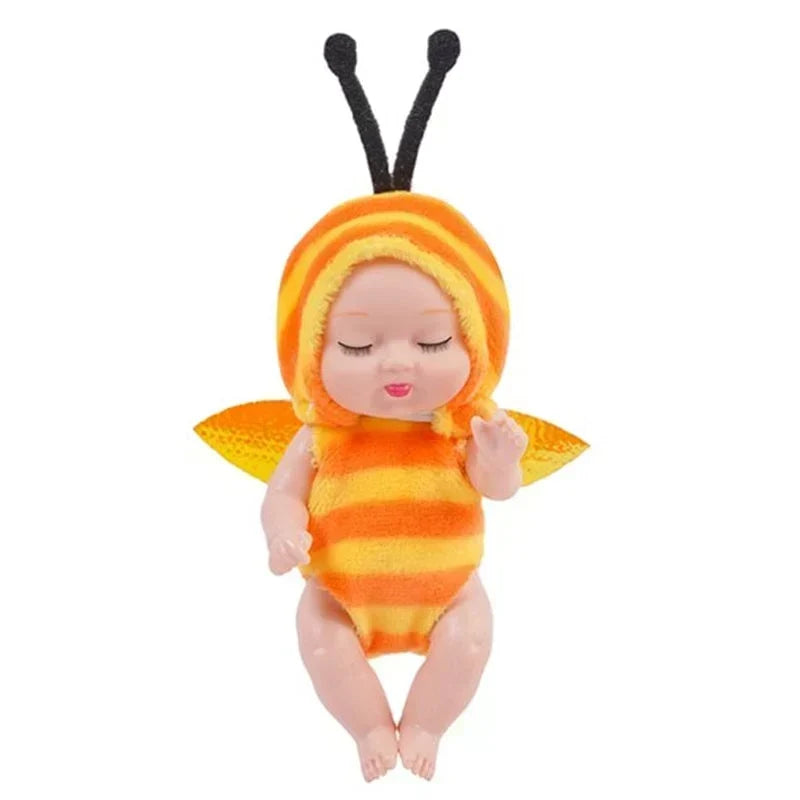 🍼 Mini Baby Dolls in Animal Outfits: 6 Styles, Sleeping Design, Portable, Gift-Ready