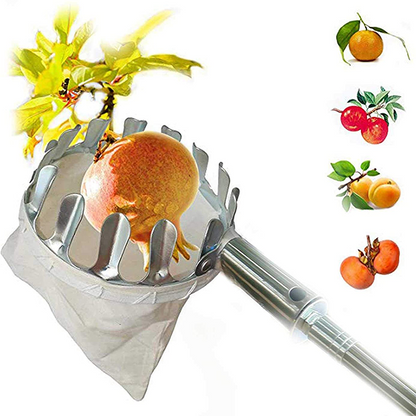 ⏳ Limited-Time Offer! 🍎 Fruit Picker Head Basket – No Ladder Needed, Reach High Branches & Pick Apples, Pears & More 🌳