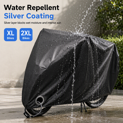 All-Weather Waterproof Bicycle Cover – Heavy-Duty Windproof Outdoor Bike Protection, Single & Double Bike Sizes
