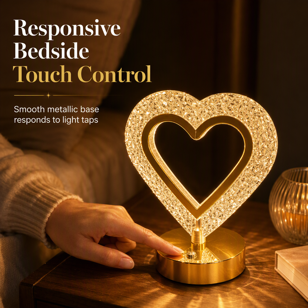 📢50% OFF !! ⏰Geometric Crystal Night Light❣️Touch Control, 3 Colors, USB Rechargeable, Bedroom Glow🌟