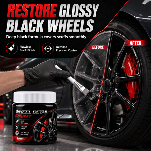 🔥 Last Day🔥Car Wheel Touch Up with Detail Brush