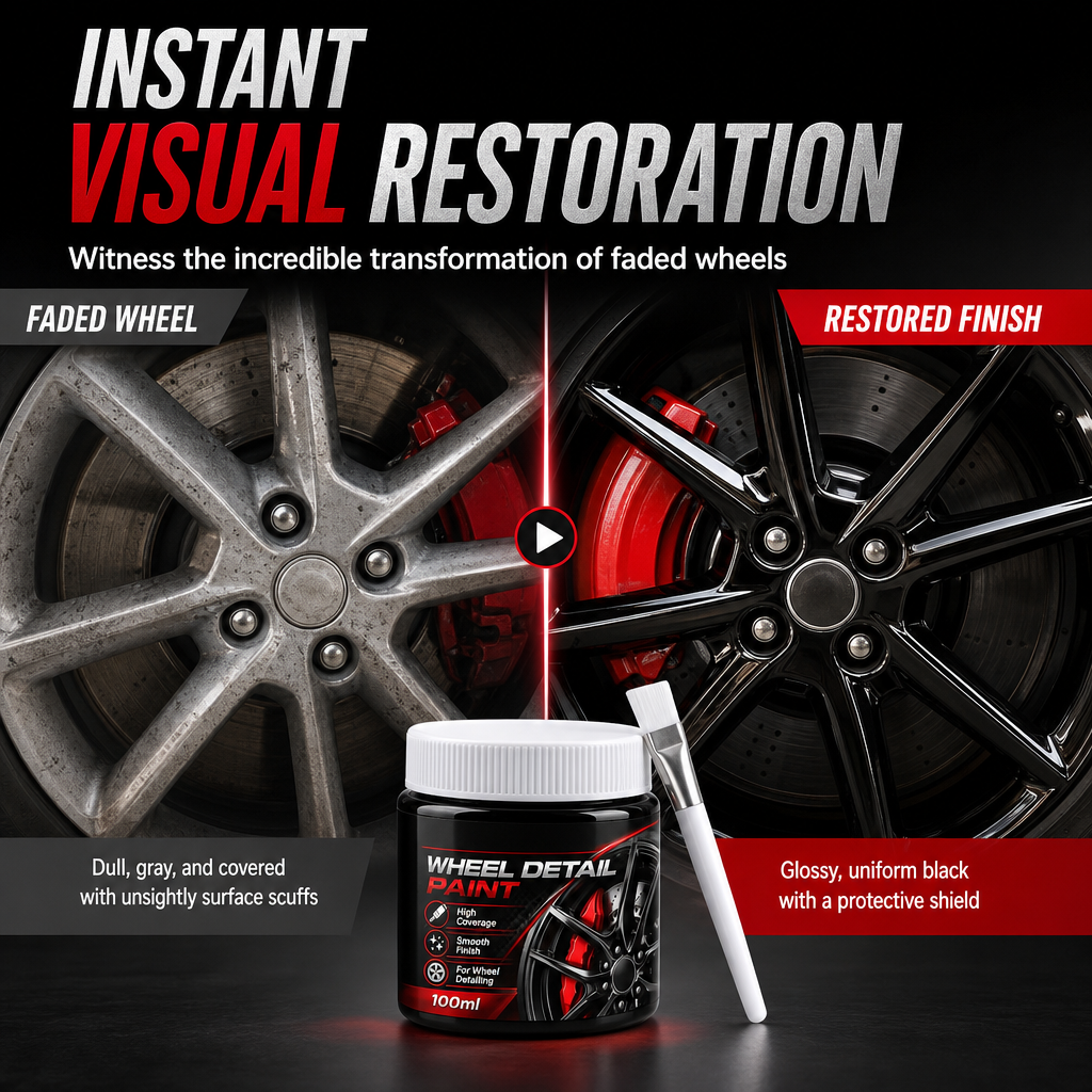 🔥 Last Day🔥Car Wheel Touch Up with Detail Brush