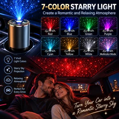 Smart Car Aroma Diffuser with Starry Projection