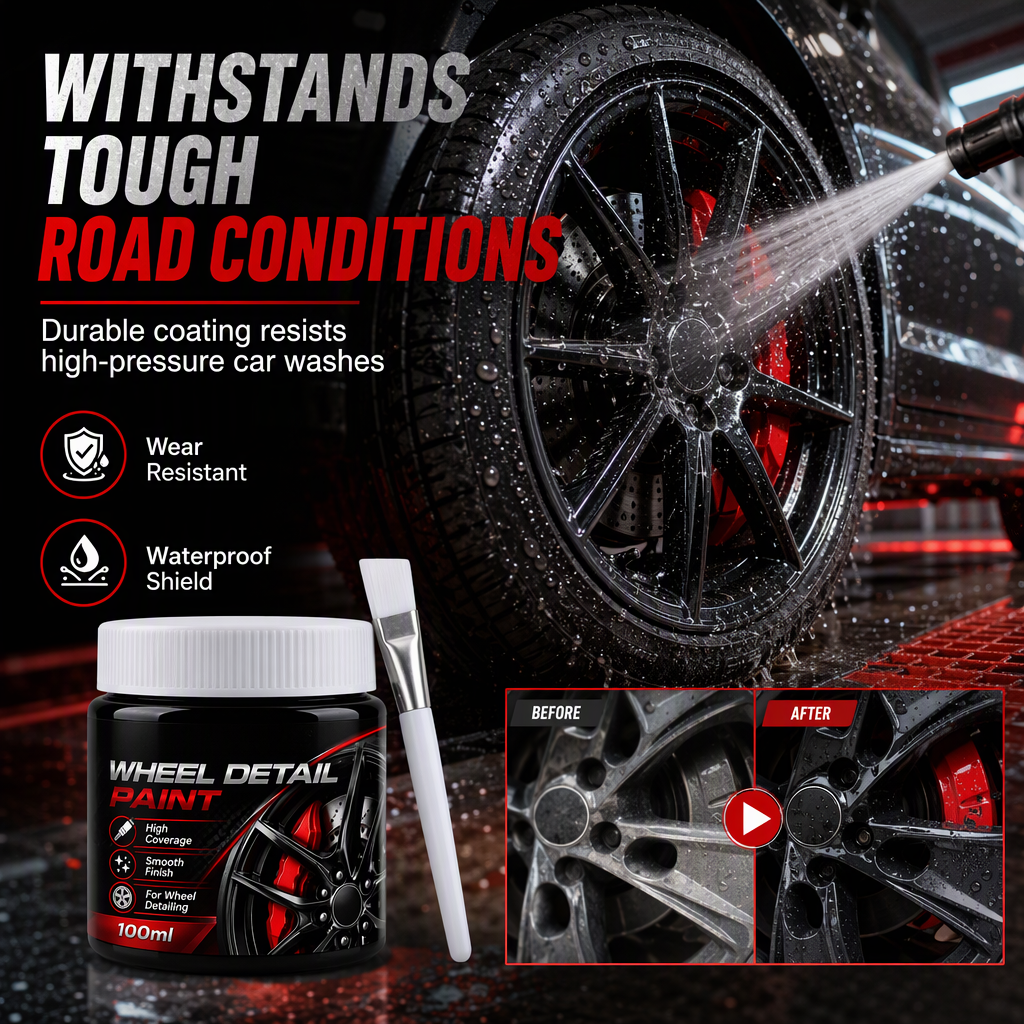 🔥 Last Day🔥Car Wheel Touch Up with Detail Brush