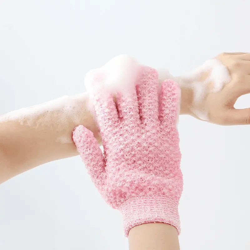 Five-Finger Exfoliating Glove for Bath and Shower