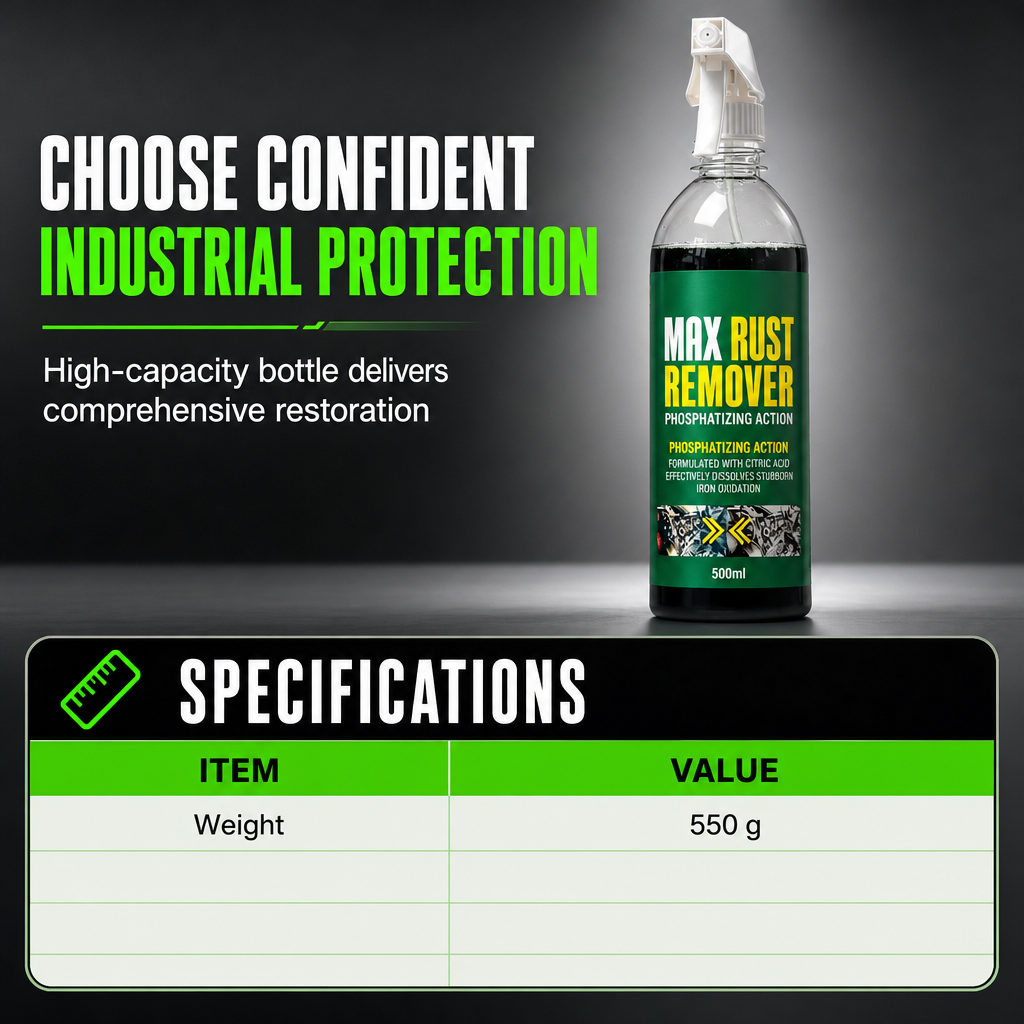 🔧 LIMITED-TIME 50% OFF! 💨 3 in 1 Rust Remover & Phosphating Agent – Degrease, Remove Rust, Anti-Rust ✨