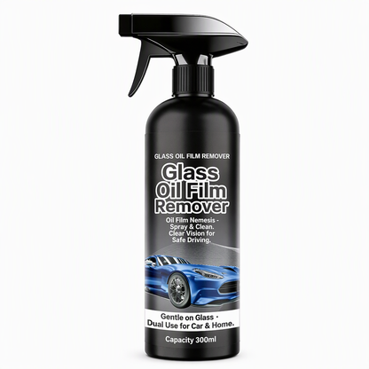 🚗Car Glass Oil Film Remover Spray💦Powerful Windshield Decontamination and Bug Residue Cleaner for Clear Driving Vision