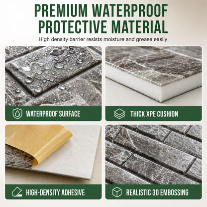 🍃🏆 Last-day special: 50% off! ⏰ Give your walls an instant makeover! Self-adhesive 3D tile panels 🏡🧱