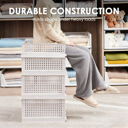 👕🗂️ Modular Closet Storage Drawers – 50% OFF! Stack & combine, durable PP build, fold-flat when unused – clutter-free wardrobe.