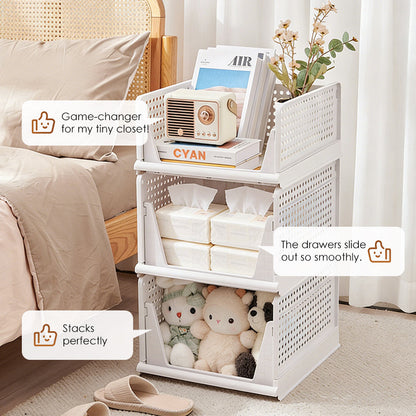 👕🗂️ Modular Closet Storage Drawers – 50% OFF! Stack & combine, durable PP build, fold-flat when unused – clutter-free wardrobe.