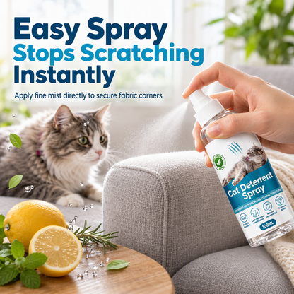 🐱🚫 Cat Scratch Deterrent Spray — Safe, Non-Toxic & Pet-Friendly 🌿