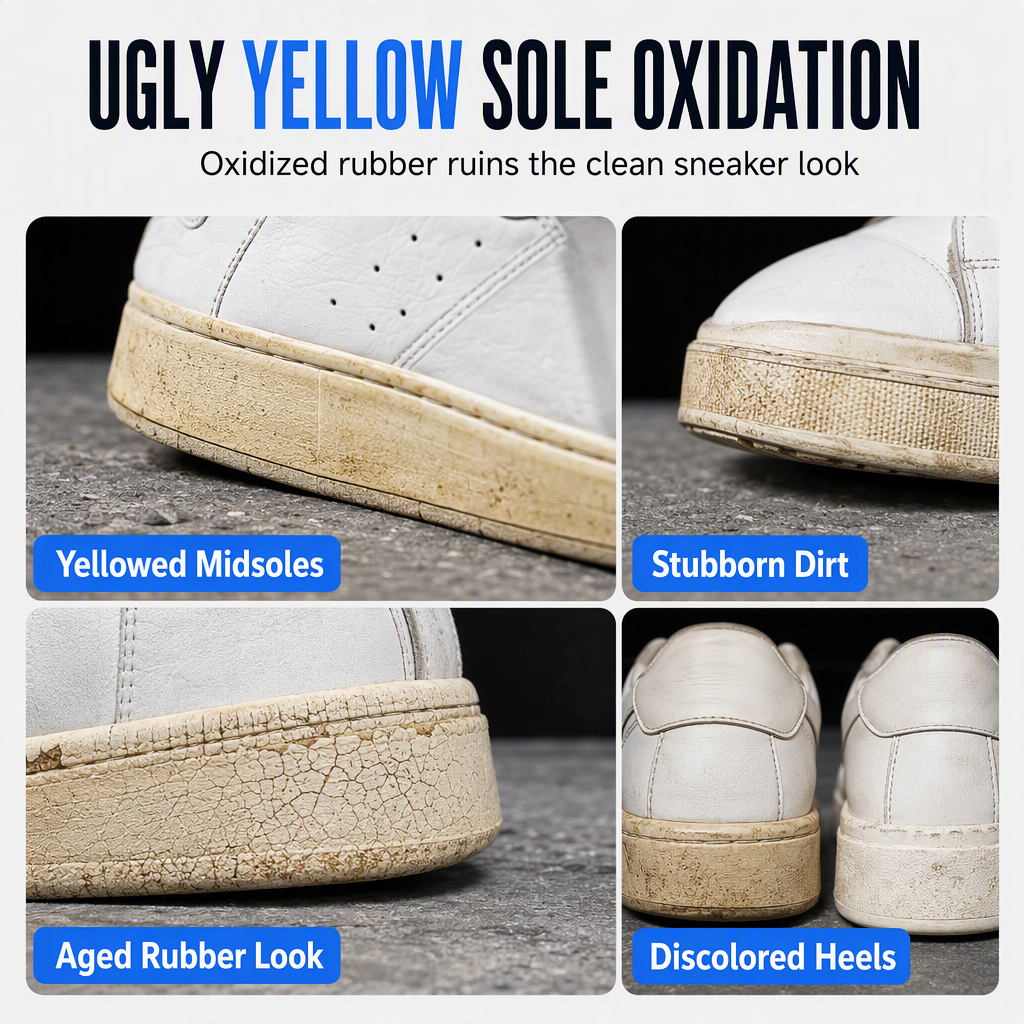 Shoe Sole Whitening Spray for De-yellowing and Oxidation Removal