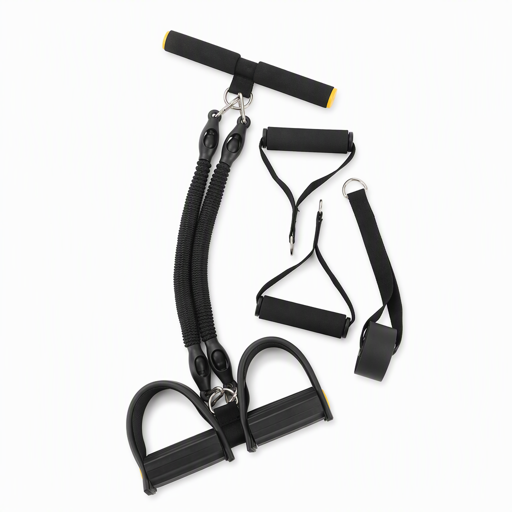 Multifunctional Pedal Resistance Band Elastic Pull Rope for Abdominal Exercise Home Workout Yoga and Pilates Fitness for Men and Women