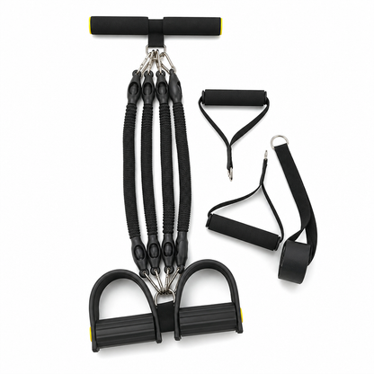 Multifunctional Pedal Resistance Band Elastic Pull Rope for Abdominal Exercise Home Workout Yoga and Pilates Fitness for Men and Women