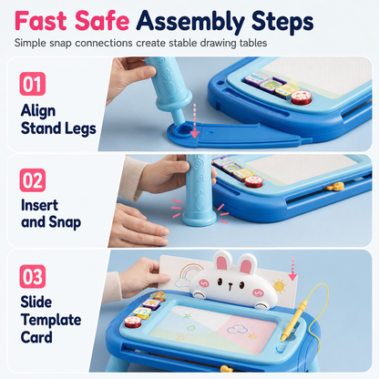 ⏳Time-Limited Special ⏰✨ Kids Magnetic Drawing Board — Pen & 4 Stamps Included 📢