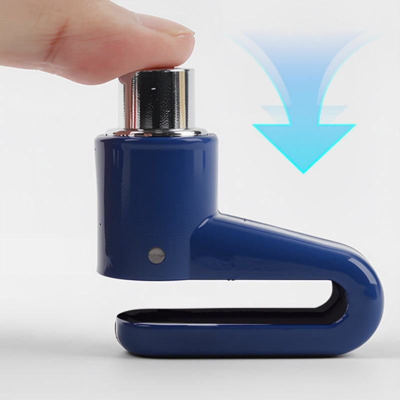 ⚙️ Heavy-Duty Disc Brake Lock – Anti-pick, Sturdy, Easy-lock 🛵