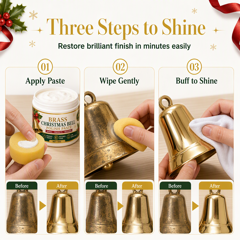 Product size and use details for brass polish cream
