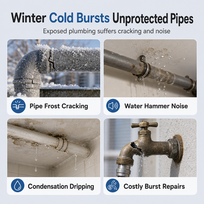 ❄️ Self-Adhesive Foam Pipe Insulation Wrap