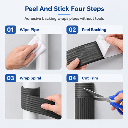 ❄️ Self-Adhesive Foam Pipe Insulation Wrap