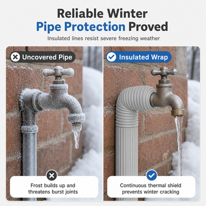 ❄️ Self-Adhesive Foam Pipe Insulation Wrap