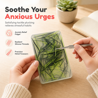 🏆 Last Day Special Price $17.99! 🔥Buy 2 Get 1 Free🎁Rectangular Skin Picking Fidget Toy with Tweezers