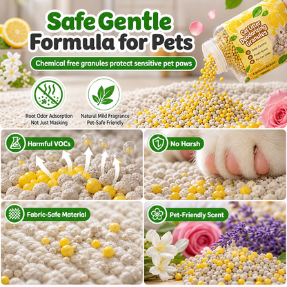 ⏰Cat Litter Deodorizing Granules – Easy Sprinkle-On Odor Control in Five Fresh Scents 🌿🏠