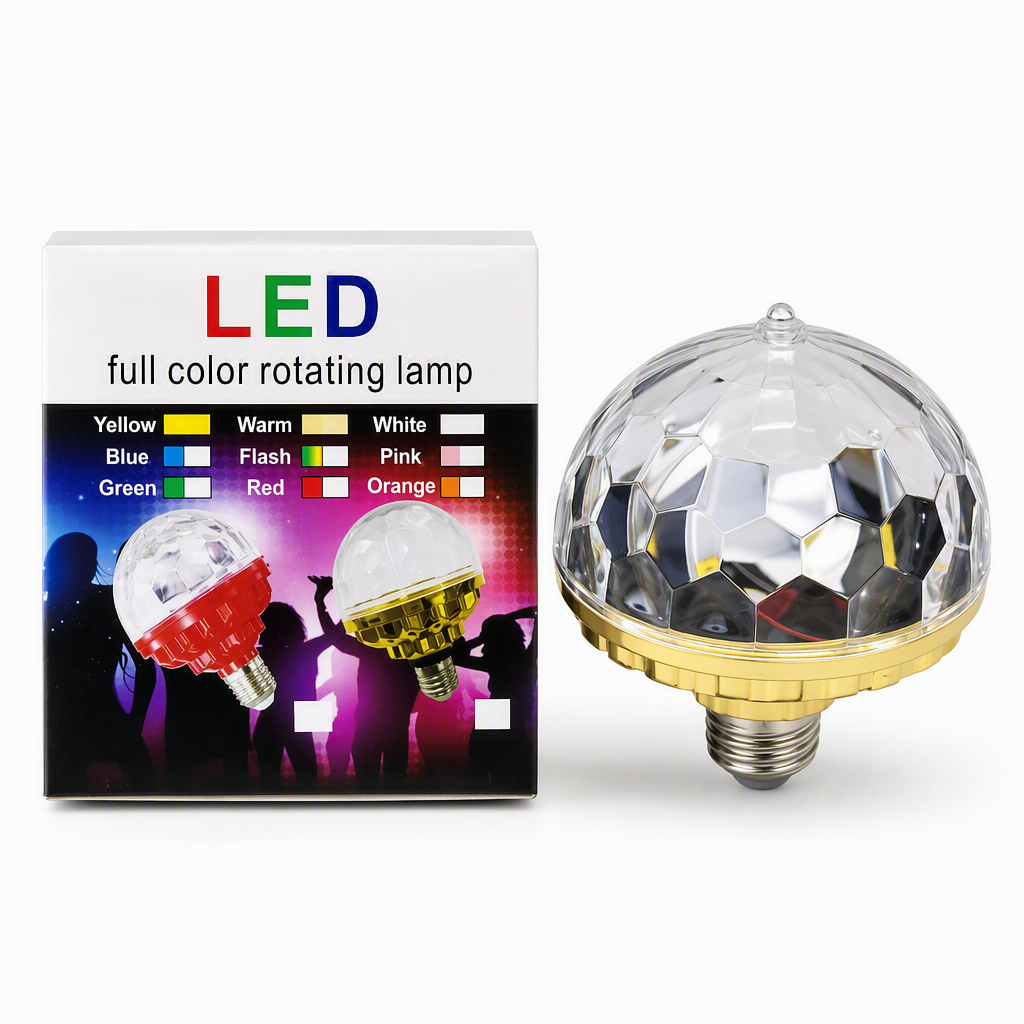 RGB LED Rotating Crystal Magic Ball Stage Light