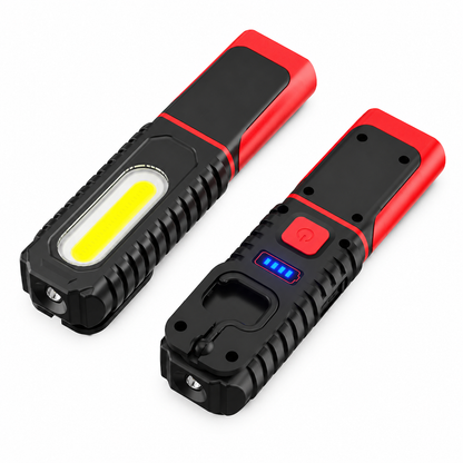 Rechargeable LED Work Light – Magnetic Mount & Rotating Hook for Hands-Free Car Repairs 💡🔧