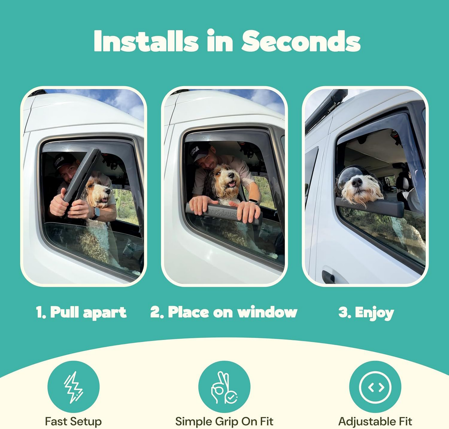Dog Car Window Chin Rest Cushion – Comfy Head Support for Every Ride