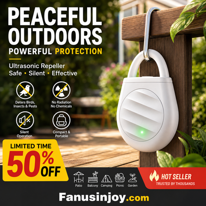 🏆 1Last Day Special Price £8.77 ! 🐦Buy 2 Get 1 Free🎁No more trouble from birds, beasts and locusts！Portable Ultrasonic Bird Repellent Keychain