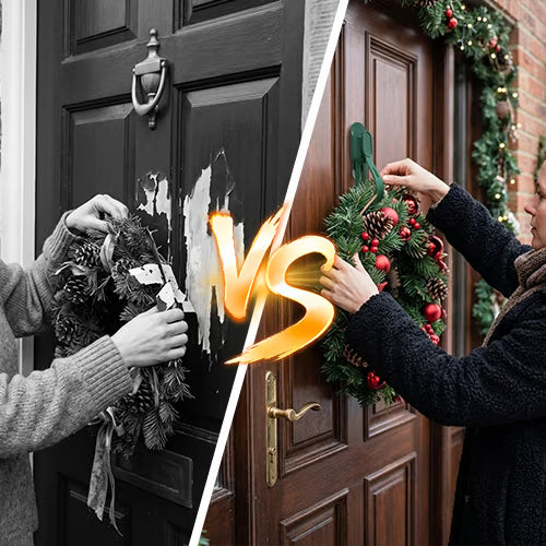 🎄 Christmas Wreath Hanger ✨ No-Drill Garland Hooks for Easy Holiday Decorating